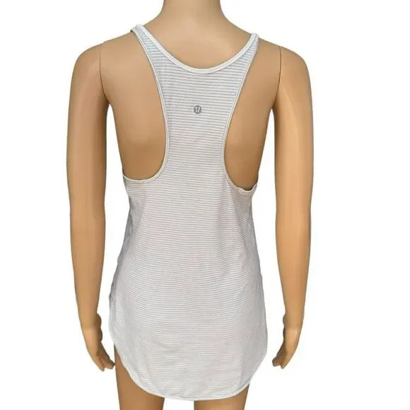 Lululemon striped racer back flowy athletic tank size 6? - Picture 3 of 6